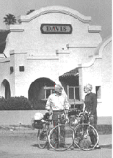 Jerry and Teresa Kaneko at the Davis Train Station